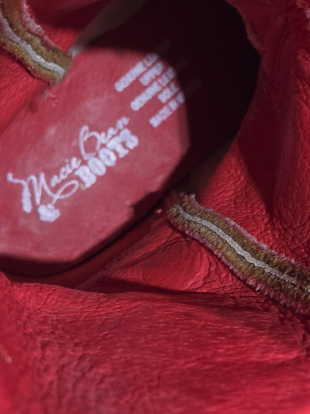 Macie Bean Brown Embroidered Floral Kids Cowboy Boots - Picture 6 of 7